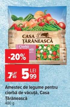 Amestec de legume pentru ciorbă de văcuță Casa Țărănească