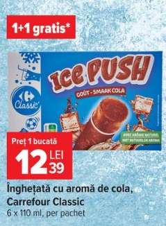 Înghețată cu aromă de cola, Carrefour Classic