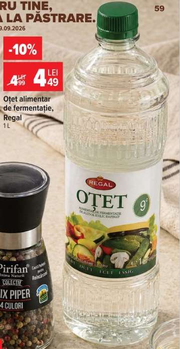 Oțet alimentar de fermentație, Regal