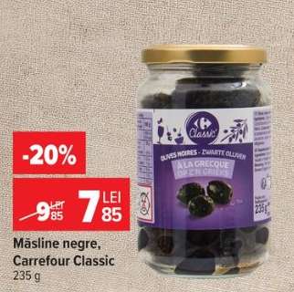 Măsline negre, Carrefour Classic