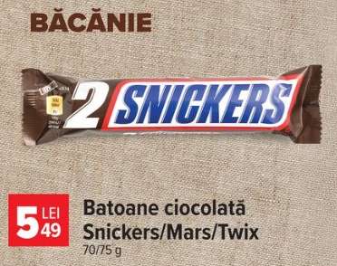 Batoane ciocolată Snickers/Mars/Twix