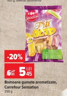 Bomboane gumate aromatizate, Carrefour Sensation