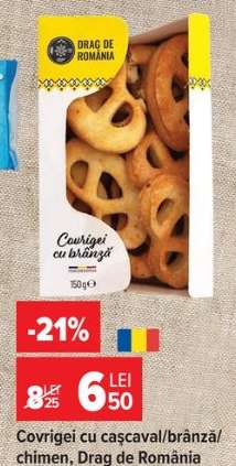 Covrigei cu cașcaval/brânză/chimen, Drag de România