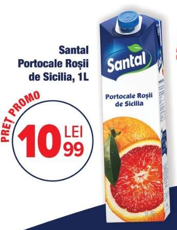 Santal Portocale Roșii de Sicilia, 1L