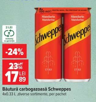 Băutură carbogazoasă Schweppes