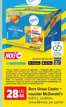 Bere Ursus Cooler + voucher McDonald's