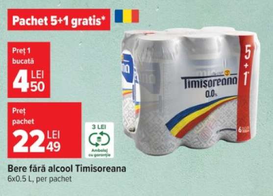 Bere fără alcool Timișoreana