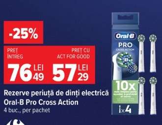 Rezerve periuță de dinți electrică Oral-B Pro Cross Action