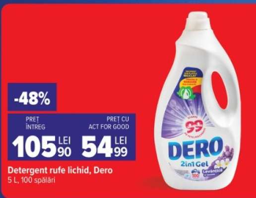 Detergent rufe lichid, Dero