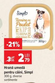 Hrană umedă pentru câini, Simpl