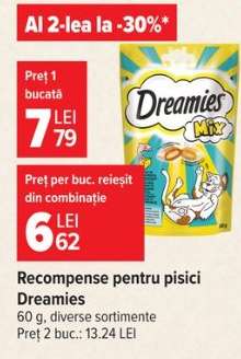 Recompense pentru pisici Dreamies