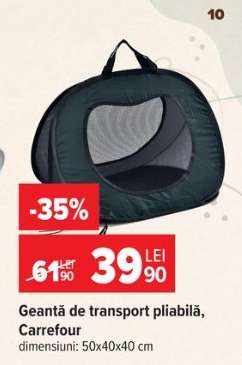 Geantă de transport pliabilă, Carrefour