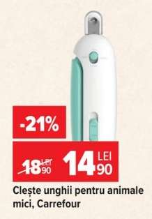 Clește unghii pentru animale mici, Carrefour