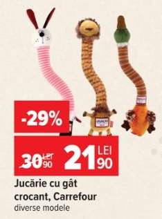 Jucărie cu gât crocant, Carrefour