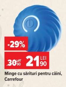 Minge cu sărituri pentru câini, Carrefour