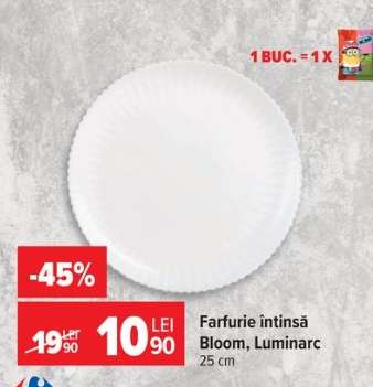 Farfurie întinsă Bloom, Luminarc