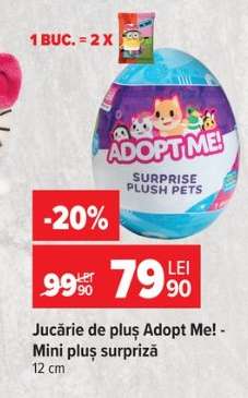 Jucărie de pluș Adopt Me! - Mini pluș surpriză