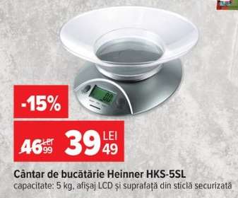 Cântar de bucătărie Heinner HKS-5SL