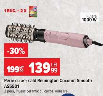 Perie cu aer cald Remington Coconut Smooth AS5901