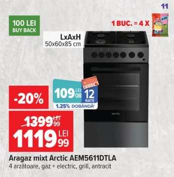 Aragaz mixt Arctic AEM5611DTLA