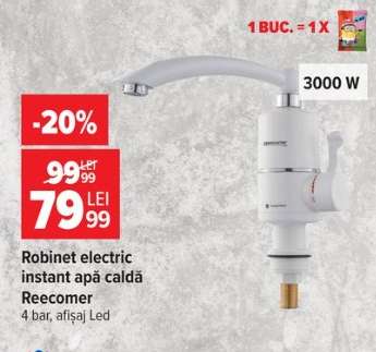 Robinet electric instant apă caldă Reecomer