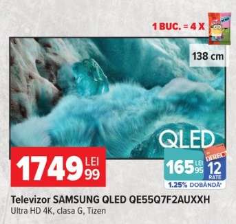 Televizor SAMSUNG QLED QE55Q7F2AUXXH