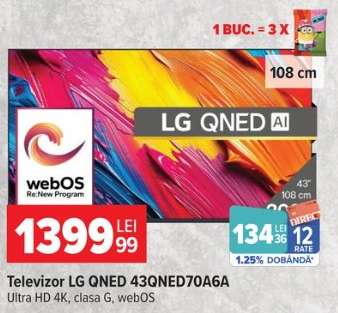 Televizor LG QNED 43QNED70A6A