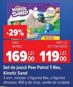 Set de joacă Paw Patrol T-Rex, Kinetic Sand
