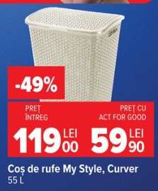 Coș de rufe My Style, Curver 55 L