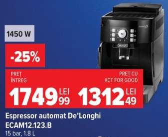 Espressor automat De’Longhi ECAM12.123.B