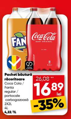 Pachet băutură răcoritoare Coca Cola / Fanta