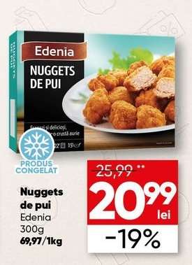 Nuggets de pui Edenia 300g