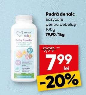 Pudră de talc Easycare pentru bebeluși