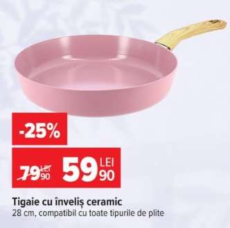 Tigaie cu înveliș ceramic