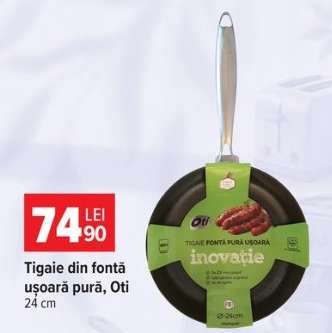 Tigaie din fontă ușoară pură, Oti
