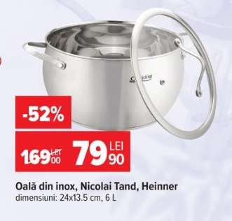 Oală din inox, Nicolai Tand, Heinner