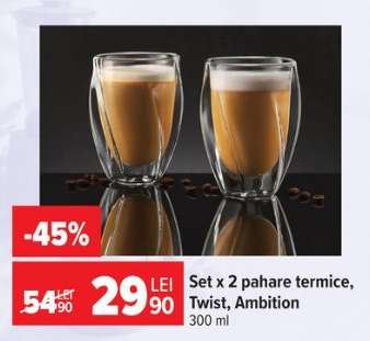 Set x 2 pahare termice, Twist, Ambition