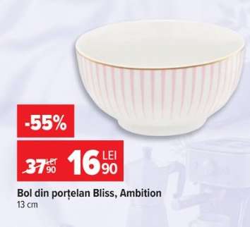 Bol din porțelan Bliss, Ambition