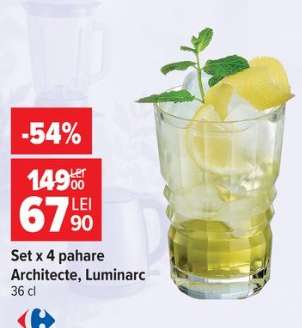 Set x 4 pahare Architecte, Luminarc