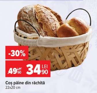Coș pâine din răchită