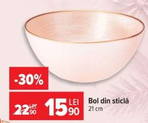 Bol din sticlă