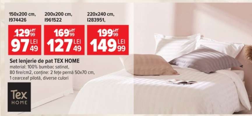 Set lenjerie de pat TEX HOME 150x200 cm