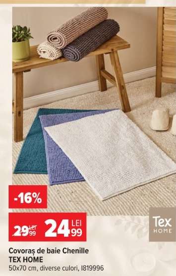 Covoraș de baie Chenille TEX HOME
