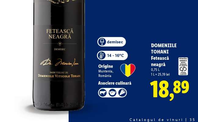 Domeniile Tohani Fetească Neagră