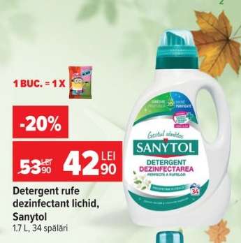 Detergent rufe dezinfectant lichid, Sanytol