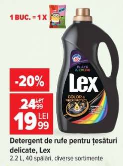 Detergent de rufe pentru țesături delicate, Lex