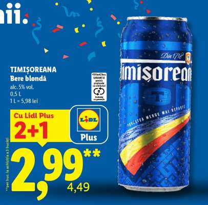 TIMIŞOREANA Bere blondă