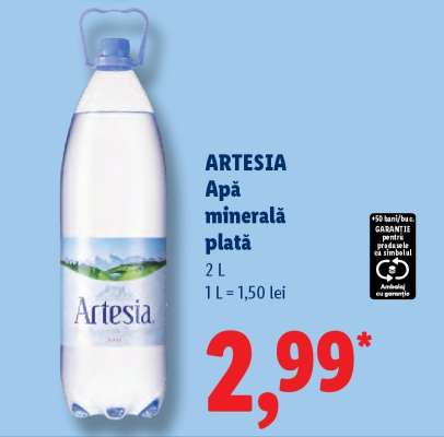 ARTESIA Apă minerală plată