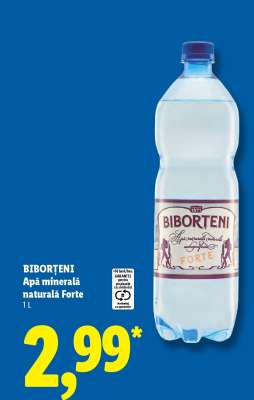 BIBORTENI Apă minerală naturală Forte