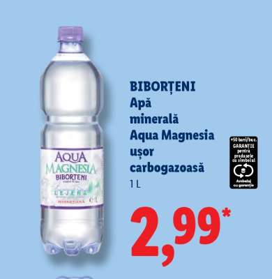 BIBORȚENI Apă minerală Aqua Magnesia